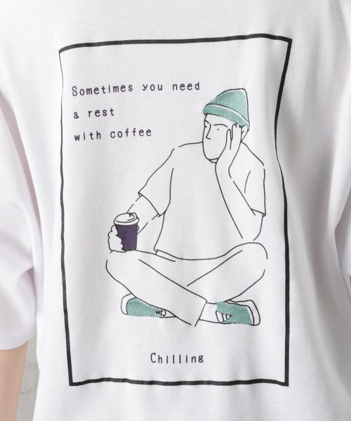 Mac-House(マックハウス)の「イラストプリントTシャツ(Tシャツ/カットソー・メンズ・ホワイト/ブラック/パープル・M/L)」の21枚目の写真