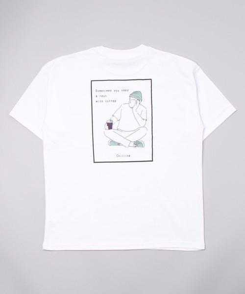 Mac-House(マックハウス)の「イラストプリントTシャツ(Tシャツ/カットソー・メンズ・ホワイト/ブラック/パープル・M/L)」の10枚目の写真