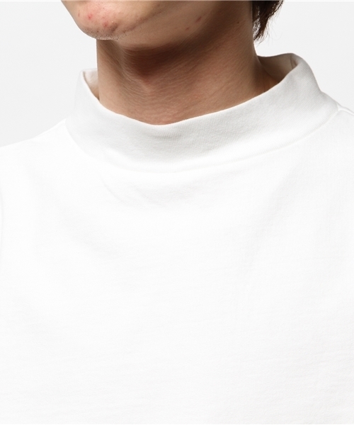 Lui's（ルイス）の「Lui's(ルイス) モックネックロングスリーブカットソー（Tシャツ/カットソー・メンズ・ホワイト/ブラック/グレー・MEDIUM/SMALL）」の7枚目の写真