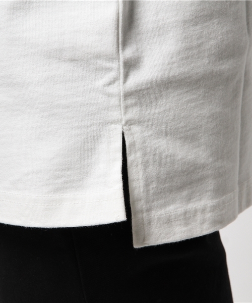 Lui's（ルイス）の「Lui's(ルイス) モックネックロングスリーブカットソー（Tシャツ/カットソー・メンズ・ホワイト/ブラック/グレー・MEDIUM/SMALL）」の9枚目の写真