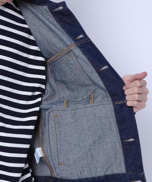 coen(コーエン)の「デニムジャケット(セットアップ対応)(デニムジャケット・メンズ・ブラック/ネイビー・SMALL/MEDIUM/LARGE/X-LARGE)」の19枚目の写真