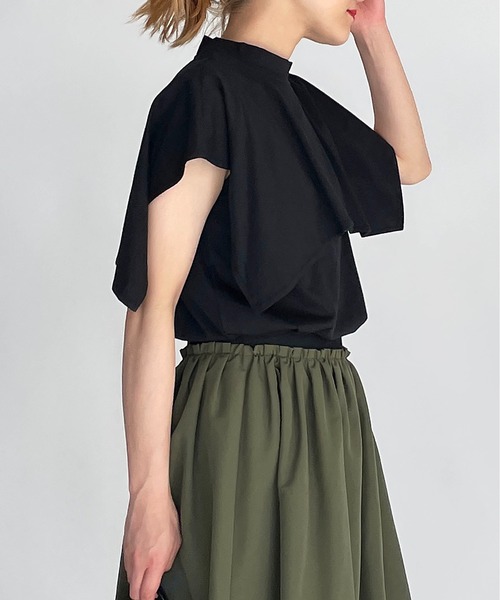 PICCIN(ピッチン)の「セーラーカラーカットプルオーバー(Tシャツ/カットソー・レディース・ブラック/オフホワイト/オレンジ・M/L)」の13枚目の写真