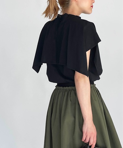 PICCIN(ピッチン)の「セーラーカラーカットプルオーバー(Tシャツ/カットソー・レディース・ブラック/オフホワイト/オレンジ・M/L)」の11枚目の写真