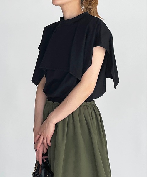 PICCIN(ピッチン)の「セーラーカラーカットプルオーバー(Tシャツ/カットソー・レディース・ブラック/オフホワイト/オレンジ・M/L)」の12枚目の写真