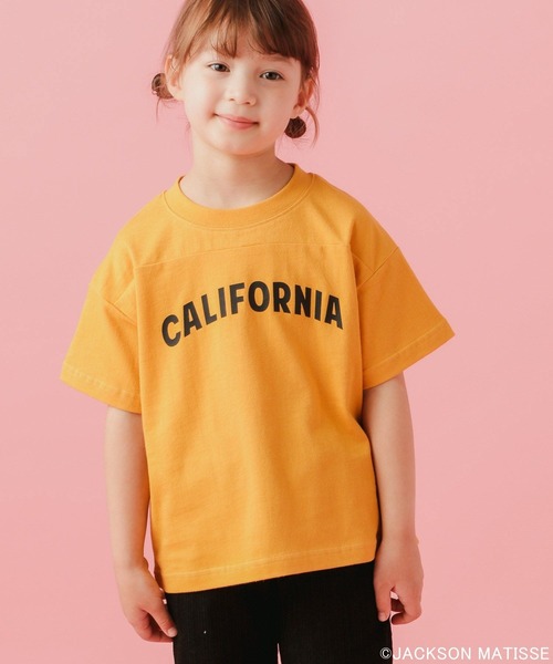 JACKSON MATISSE(ジャクソンマティス)の「【JACKSON MATISSE(ジャクソンマティス)×BAYFLOW】フットボールTシャツ(KIDS)(Tシャツ/カットソー・キッズ・レッド/イエロー・110cm/120cm/130cm/140cm)」の3枚目の写真