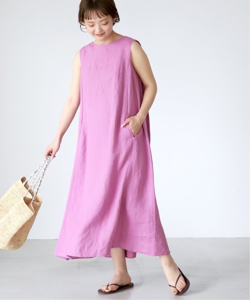 《追加2》リネンタックノースリーブワンピース