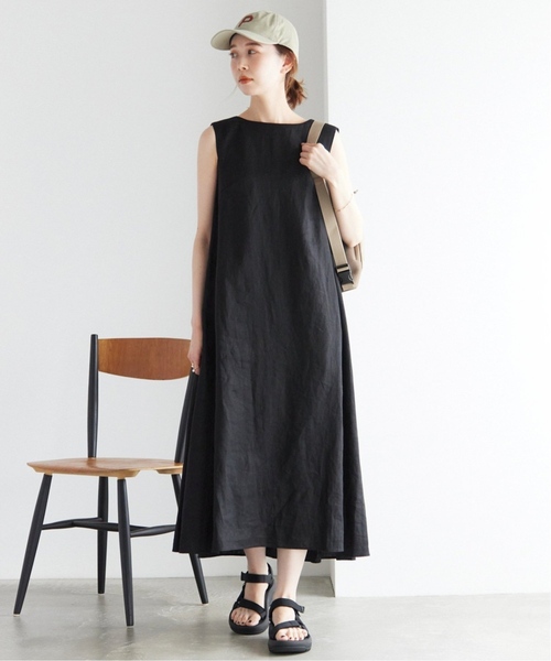 《追加2》リネンタックノースリーブワンピース