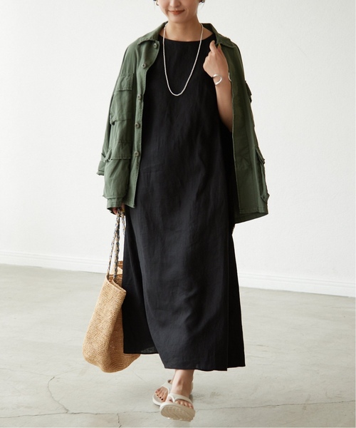 《追加2》リネンタックノースリーブワンピース