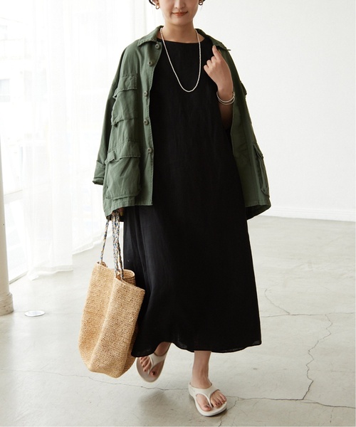 《追加2》リネンタックノースリーブワンピース