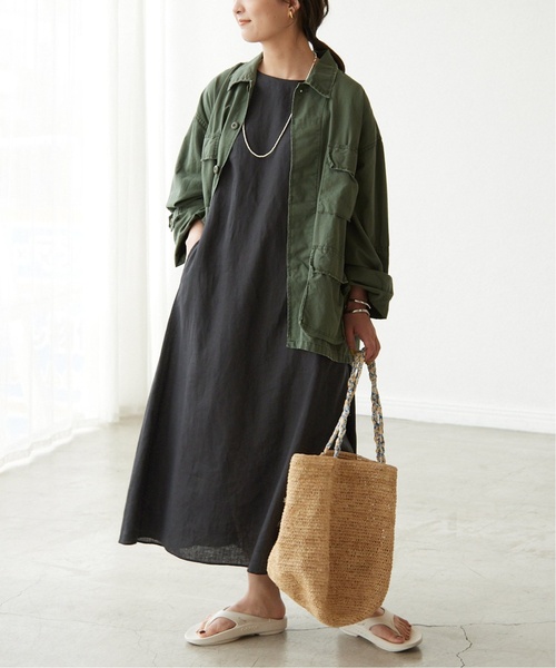 《追加2》リネンタックノースリーブワンピース