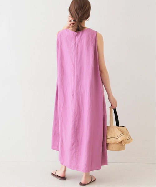 SLOBE IENA（スローブイエナ）の「《追加2》リネンタックノースリーブワンピース（ワンピース・レディース・ブラック/ピンク/グリーン・FREE）」の22枚目の写真