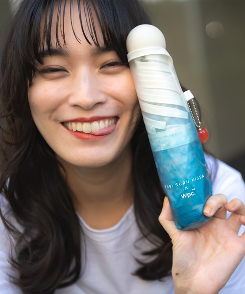 Wpc.（ダブリュピーシー）の「【旅する喫茶×Wpc.】クリームソーダ 折り畳み ビニール傘（折りたたみ傘・レディース・ピンク/ブルー/グリーン/パープル/オレンジ・フリー）」の21枚目の写真