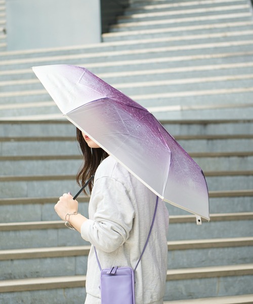 Wpc.（ダブリュピーシー）の「【旅する喫茶×Wpc.】クリームソーダ 折り畳み ビニール傘（折りたたみ傘・レディース・ピンク/ブルー/グリーン/パープル/オレンジ・フリー）」の9枚目の写真