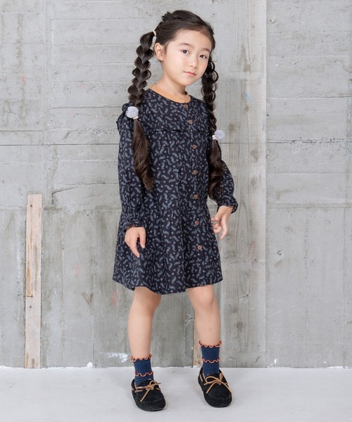 RAGMART（ラグマート）の「プリントワンピース（ワンピース・キッズ・サックスブルー/ブラック・100cm/110cm/130cm/120cm）」の8枚目の写真