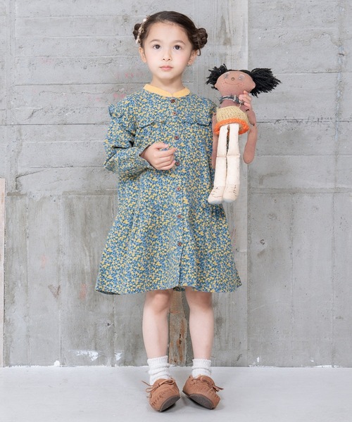 RAGMART（ラグマート）の「プリントワンピース（ワンピース・キッズ・サックスブルー/ブラック・100cm/110cm/130cm/120cm）」の9枚目の写真