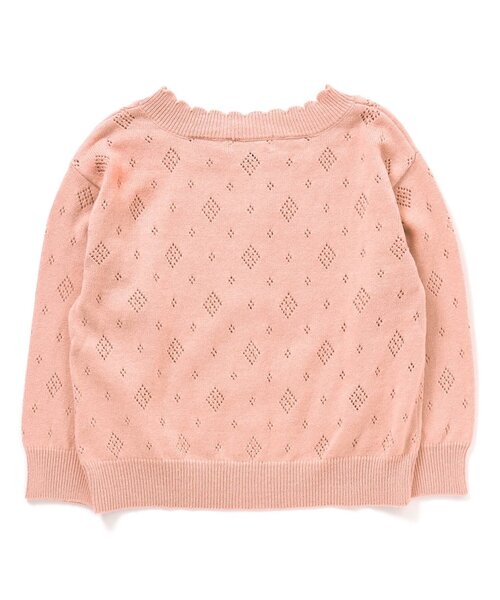 Seraph（セラフ）の「アイレット編みカーディガン（カーディガン/ボレロ・キッズ・ブラウン/オレンジ/クリーム・90/100/110/120/80/130/95/140）」の13枚目の写真