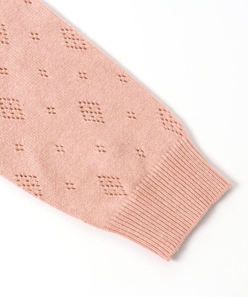 Seraph（セラフ）の「アイレット編みカーディガン（カーディガン/ボレロ・キッズ・ブラウン/オレンジ/クリーム・90/100/110/120/80/130/95/140）」の9枚目の写真