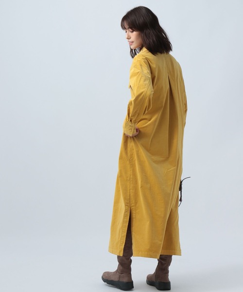 BAYFLOW(ベイフロー)の「コーデュロイシャツワンピース(シャツワンピース・レディース・ベージュ/マスタード/チャコール・FREE)」の17枚目の写真