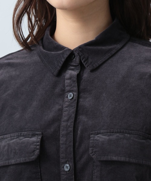 BAYFLOW(ベイフロー)の「コーデュロイシャツワンピース(シャツワンピース・レディース・ベージュ/マスタード/チャコール・FREE)」の21枚目の写真