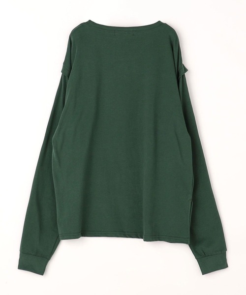 179/WG(イチナナキュウダブルジー)の「2WAYスリット ロングスリーブ /ノースリーブ Tシャツ(Tシャツ/カットソー・レディース・チャコールグレー/オフホワイト/ピンク/グリーン・FREE)」の9枚目の写真