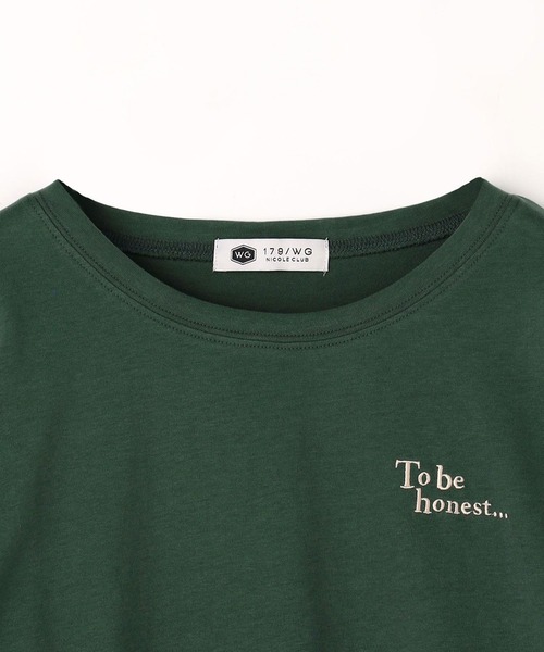 179/WG(イチナナキュウダブルジー)の「2WAYスリット ロングスリーブ /ノースリーブ Tシャツ(Tシャツ/カットソー・レディース・チャコールグレー/オフホワイト/ピンク/グリーン・FREE)」の10枚目の写真