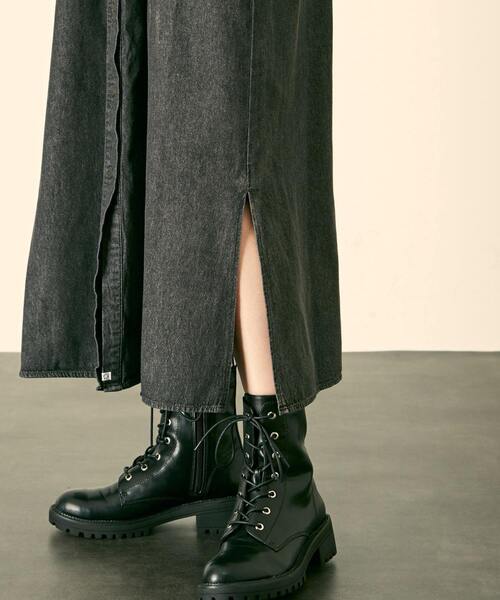 SOMETHING（サムシング）の「【SOMETHING "MELROSE CLAIRE 20周年別注" デニムシャツワンピース】（シャツワンピース・レディース・ブルー/ブラック・FREE）」の17枚目の写真