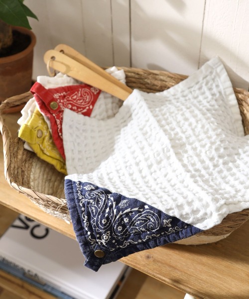 BAYFLOW（ベイフロー）の「キッチンクロス　ワッフル　カルカ（キッチンツール・レディース・レッド/イエロー/ネイビー・0）」の2枚目の写真