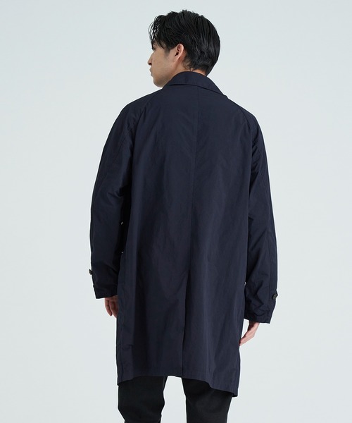 ESTNATION(エストネーション)の「ESTNATION / ガーメントダイ バルマカーンコート(ステンカラーコート・メンズ・オレンジ/ネイビー/ライトベージュ・SMALL/MEDIUM/LARGE/X-LARGE)」の8枚目の写真