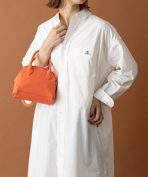 CIAOPANIC TYPY（チャオパニックティピー）の「【GEVACO/ゲバコ】タイプライターストライプシャツワンピース（シャツワンピース・レディース・ホワイト/ブラック/ネイビー/ブルー・MEDIUM）」の2枚目の写真