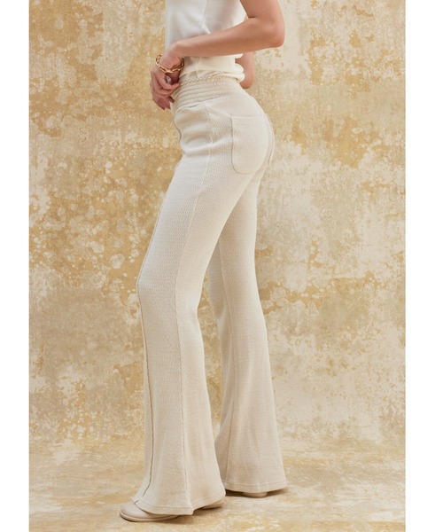 ALEXIA STAM(アリシアスタン)の「Cozy Flare Pants/コージーフレアパンツ(その他パンツ・レディース・アイボリー/チャコールグレー/カーキ・S/M)」の6枚目の写真