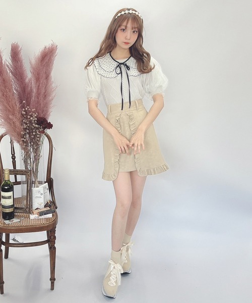 Swankiss（スワンキス）の「HB dot knit TOPS（ニット/セーター）」 - WEAR