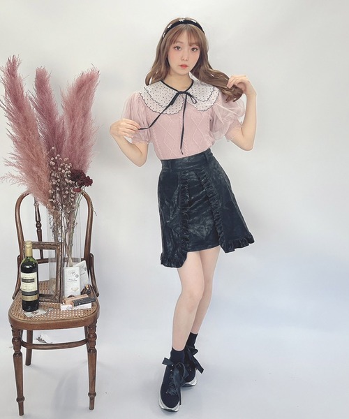 Swankiss（スワンキス）の「HB dot knit TOPS（ニット/セーター）」 - WEAR