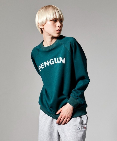 penguin BY MUNSINGWEAR(ペンギン バイ マンシングウェア)の「スエットシャツ ラグラン メンズ レディース ユニセックス ウェア ジャージ スウェット カジュアル スポーツウェア マンシング(スウェット・メンズ・ブラック/グレー/グリーン・SMALL/MEDIUM/LARGE/X-LARGE)」の3枚目の写真