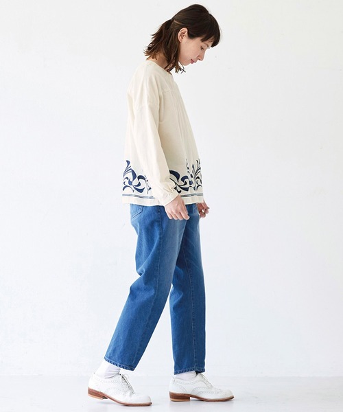 Sunny clouds（サニークラウズ）の「サニークラウズ　よじれジーンズ〈レディース〉（デニムパンツ・レディース・ブルー・61/64/67/70/73）」の6枚目の写真