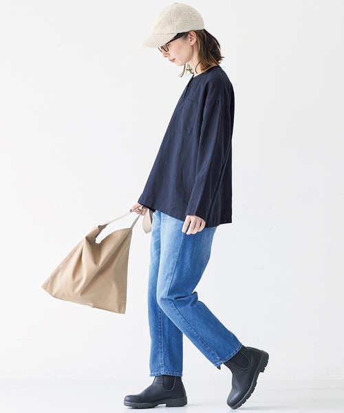 Sunny clouds（サニークラウズ）の「サニークラウズ　よじれジーンズ〈レディース〉（デニムパンツ・レディース・ブルー・61/64/67/70/73）」の8枚目の写真