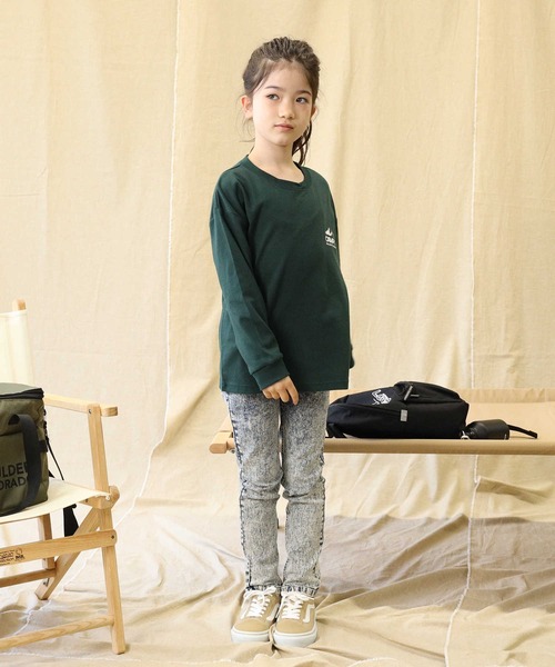 CAMP7（キャンプセブン）の「【CAMP7】ロゴロンＴ（Tシャツ/カットソー・キッズ・ブラウン/グリーン/オフホワイト/ブラック・120/130/150/140/160/105）」の17枚目の写真