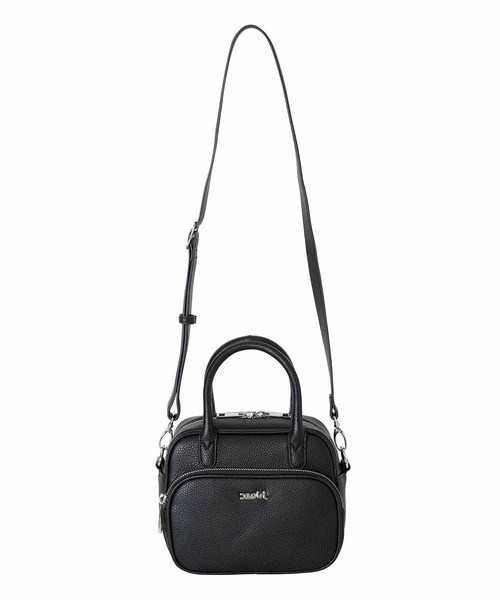X-girl（エックスガール）の「FAUX LEATHER 2WAY SHOULDER BAG（ショルダーバッグ・レディース・ブラック/グリーン・ONE SIZE）」の4枚目の写真