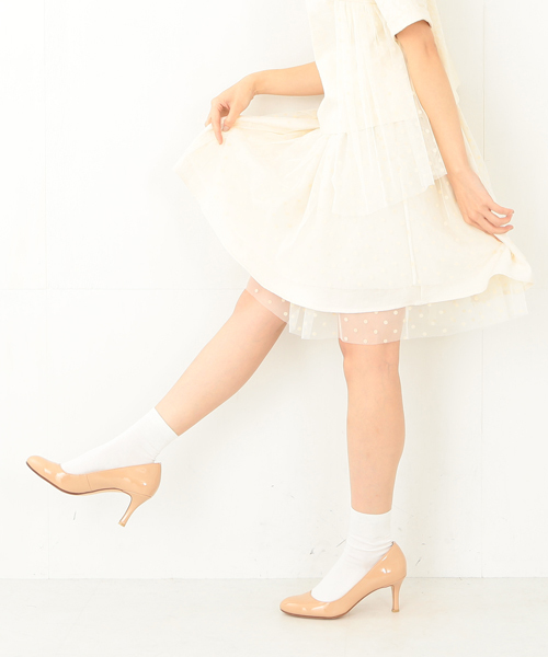 CAROLINA GLASER（カロリナ グレイサー）の「◎CAROLINA GLASER / ドットチュール スカート（スカート・レディース・ブラック/クリーム・ONE SIZE）」の18枚目の写真