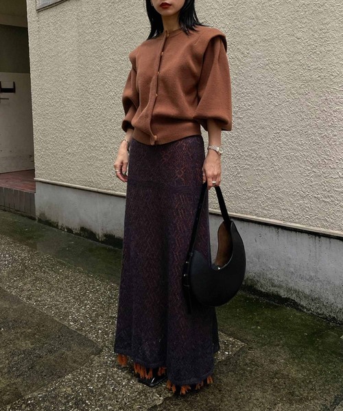 トップス AMERI 2WAY PUFF SLEEVE KNIT TOP Ameri（アメリ）の「2WAY PUFF SLEEVE KNIT TOP（ニット/セーター