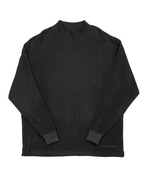 The DUFFER of ST.GEORGE（ザダファーオブセントジョージ）の「【WEB限定アイテム】SMOOTH MOCK NECK TEE：モックネック ロンT ハイネックTシャツ（Tシャツ/カットソー・メンズ・グレー/ブラック・SMALL/MEDIUM/LARGE/X-LARGE）」の3枚目の写真