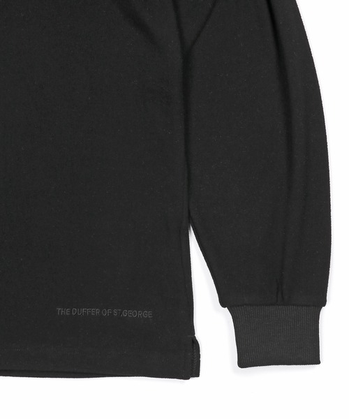 The DUFFER of ST.GEORGE（ザダファーオブセントジョージ）の「【WEB限定アイテム】SMOOTH MOCK NECK TEE：モックネック ロンT ハイネックTシャツ（Tシャツ/カットソー・メンズ・グレー/ブラック・SMALL/MEDIUM/LARGE/X-LARGE）」の9枚目の写真