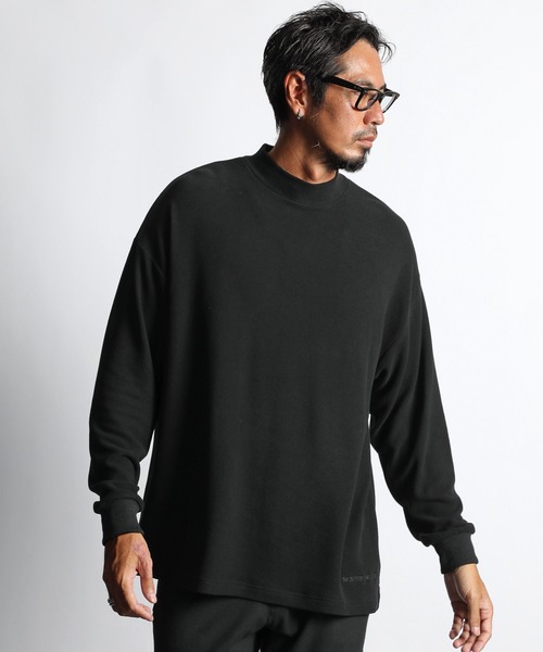 The DUFFER of ST.GEORGE（ザダファーオブセントジョージ）の「【WEB限定アイテム】SMOOTH MOCK NECK TEE：モックネック ロンT ハイネックTシャツ（Tシャツ/カットソー・メンズ・グレー/ブラック・SMALL/MEDIUM/LARGE/X-LARGE）」の13枚目の写真