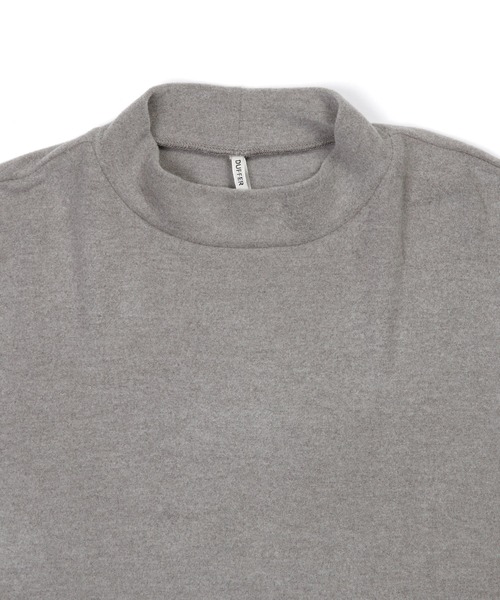 The DUFFER of ST.GEORGE（ザダファーオブセントジョージ）の「【WEB限定アイテム】SMOOTH MOCK NECK TEE：モックネック ロンT ハイネックTシャツ（Tシャツ/カットソー・メンズ・グレー/ブラック・SMALL/MEDIUM/LARGE/X-LARGE）」の14枚目の写真