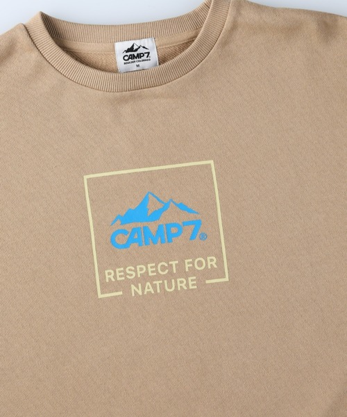 CAMP7（キャンプセブン）の「【CAMP7】フロントロゴクルースウェット（スウェット・レディース・ブラック/ベージュ/キナリ・M/L）」の6枚目の写真