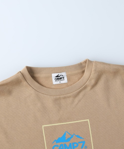 CAMP7（キャンプセブン）の「【CAMP7】フロントロゴクルースウェット（スウェット・レディース・ブラック/ベージュ/キナリ・M/L）」の7枚目の写真