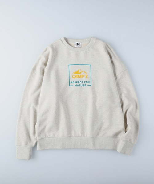CAMP7（キャンプセブン）の「【CAMP7】フロントロゴクルースウェット（スウェット・レディース・ブラック/ベージュ/キナリ・M/L）」の17枚目の写真