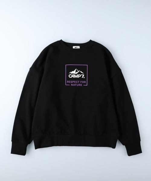 CAMP7（キャンプセブン）の「【CAMP7】フロントロゴクルースウェット（スウェット・レディース・ブラック/ベージュ/キナリ・M/L）」の18枚目の写真