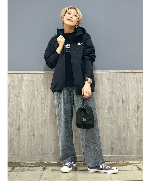 CAMP7（キャンプセブン）の「【CAMP7】フロントロゴクルースウェット（スウェット・レディース・ブラック/ベージュ/キナリ・M/L）」の15枚目の写真