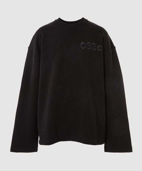 032c(ゼロスリーツーシー)の「OVERSIZED CREWNECK(Tシャツ/カットソー・メンズ・ブラック・M/L/XL)」の1枚目の写真