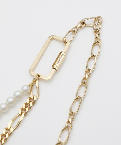 LEGENDA（レジェンダ）の「Pearl×Chain Choker Necklace（ネックレス・メンズ・シルバー/ゴールド・FREE）」の7枚目の写真